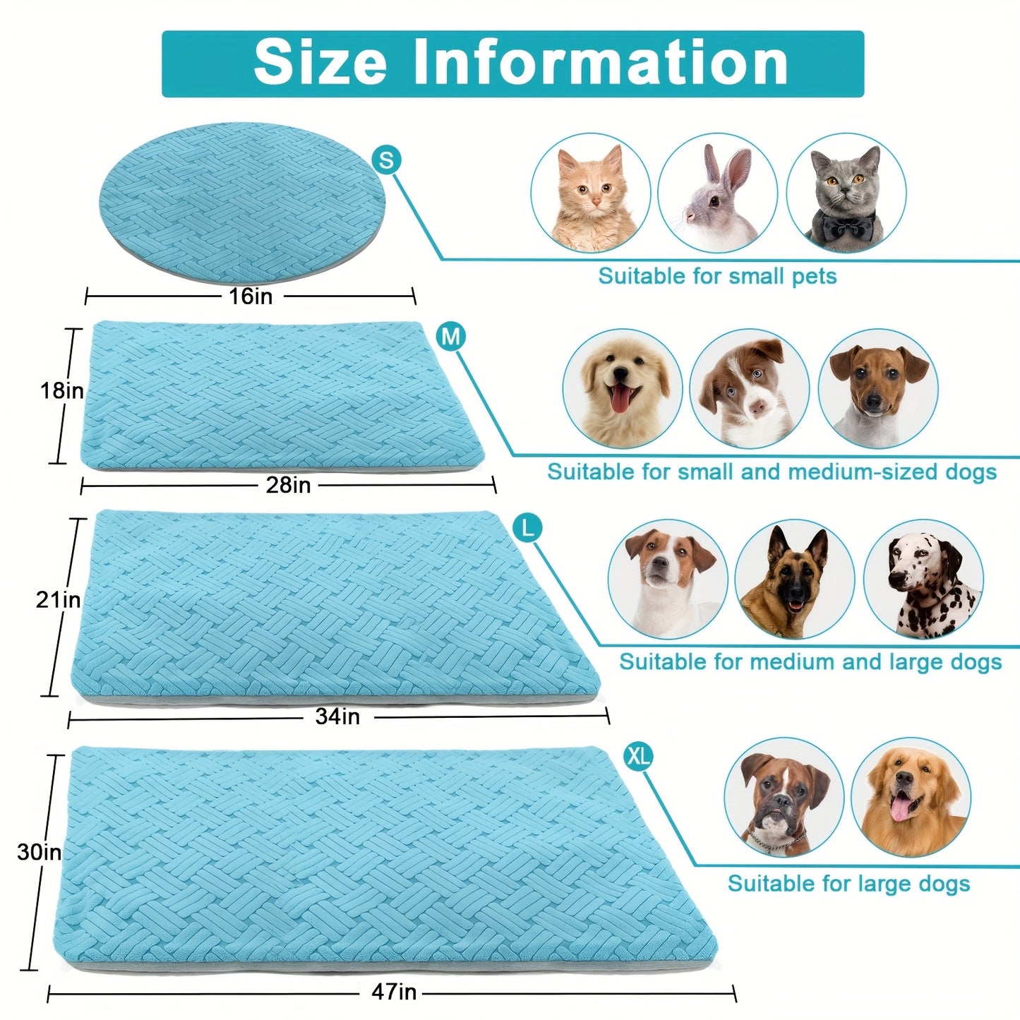 Pet Heating Pad with Smart Thermostat for Cats and Dogs Comfort Recovery Whelping Supplies