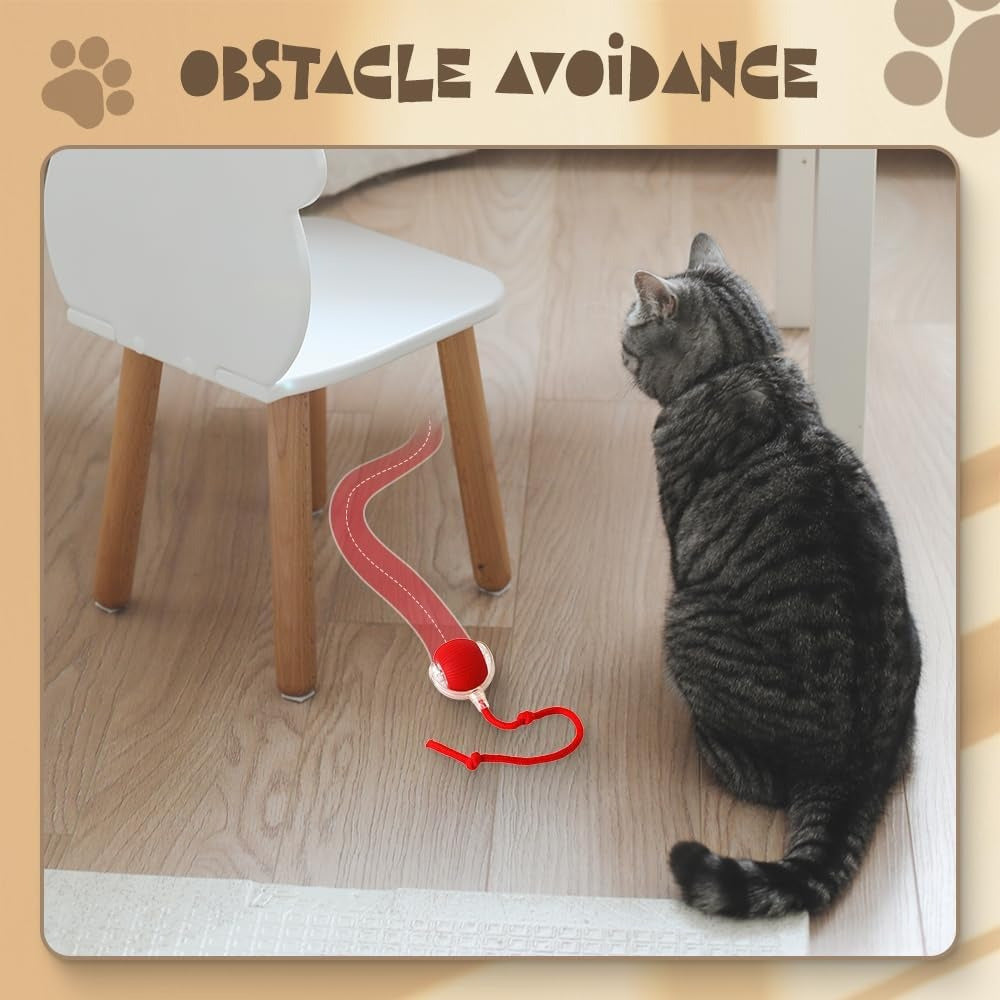 3pcs Smart 360 Degree Rolling Pet Ball Set with USB Charging LED Light for Cats and Dogs