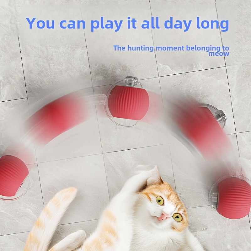 3pcs Smart 360 Degree Rolling Pet Ball Set with USB Charging LED Light for Cats and Dogs