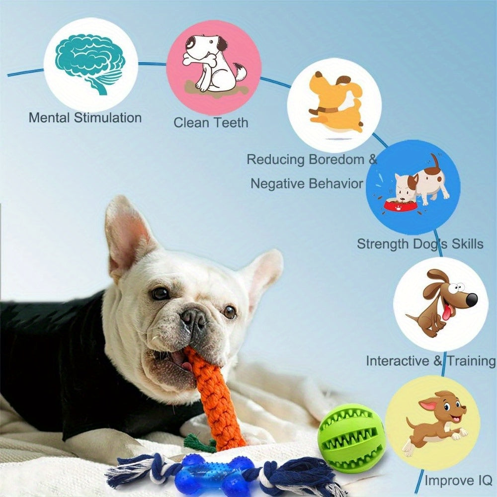 Durable Dog Chew Toys For All Breed Sizes Fabric Rope Tug