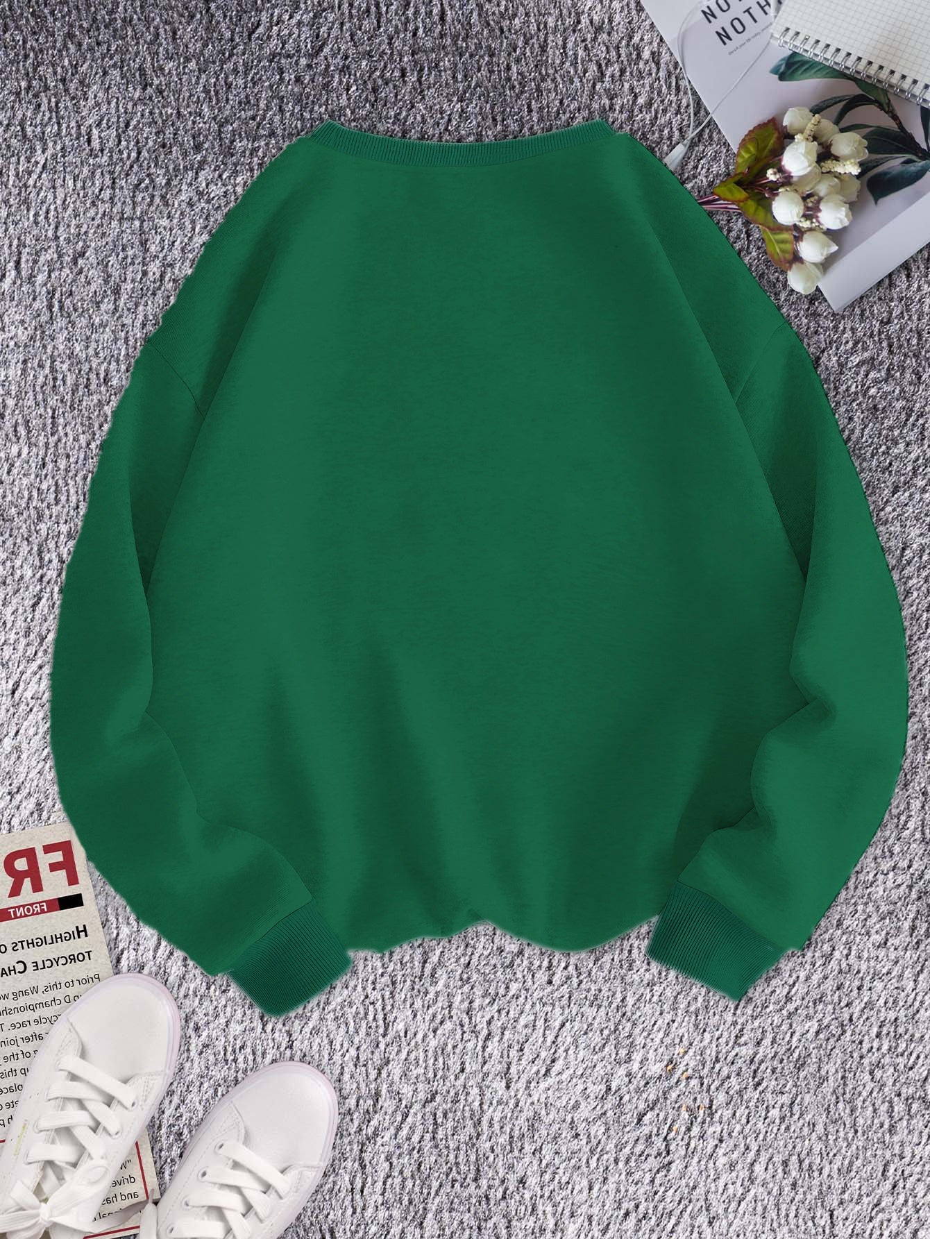 Teediy Women's Dog Mom Pink Sweatshirt with Paw Prints Casual Pullover for Autumn Winter
