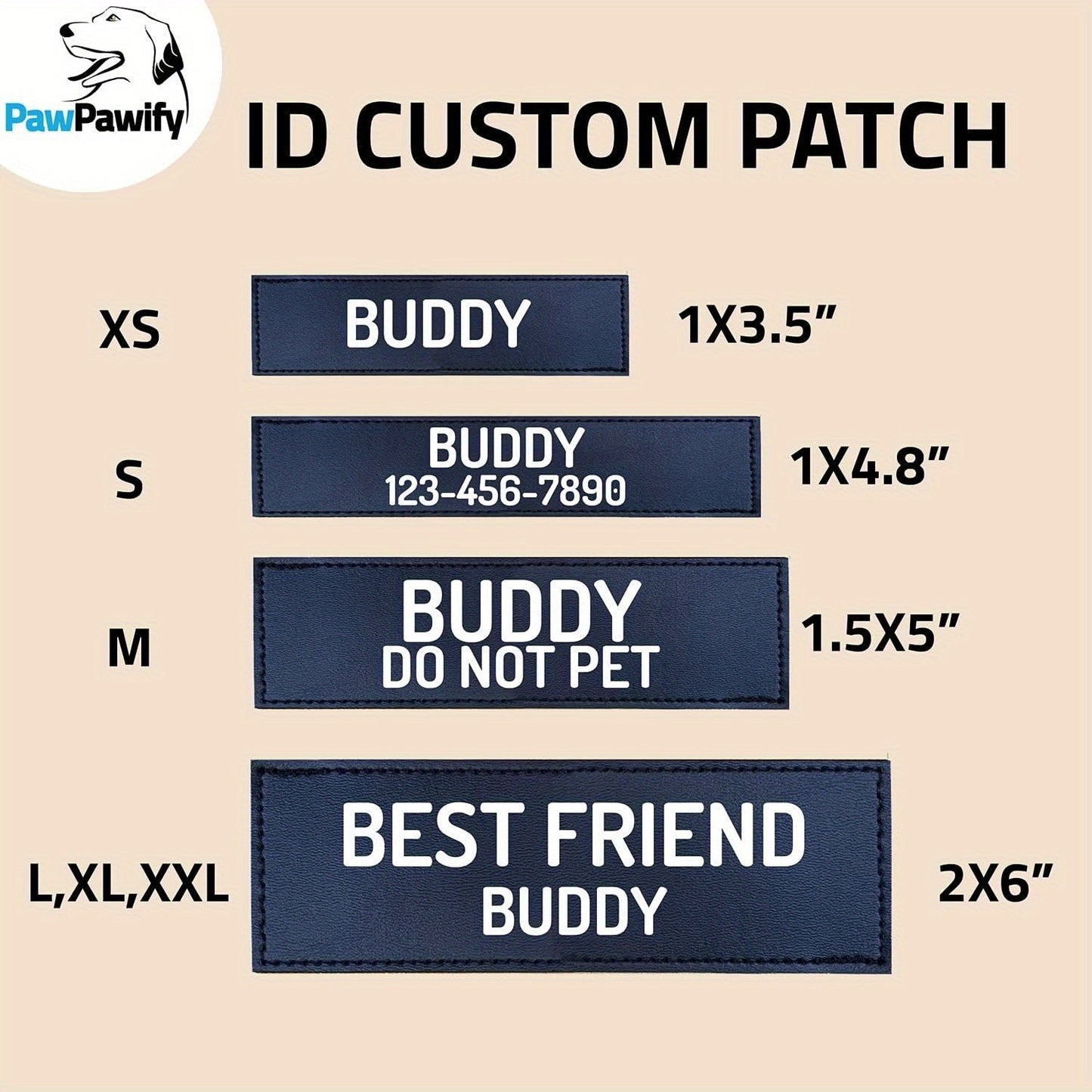 Customizable Polyester Dog Harness Name And Phone Number
