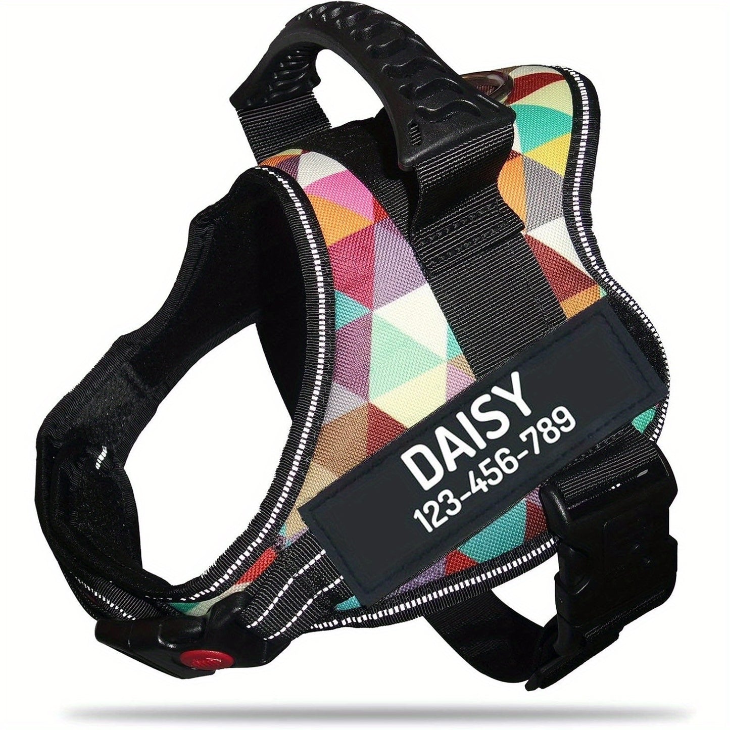 Customizable Polyester Dog Harness Name And Phone Number