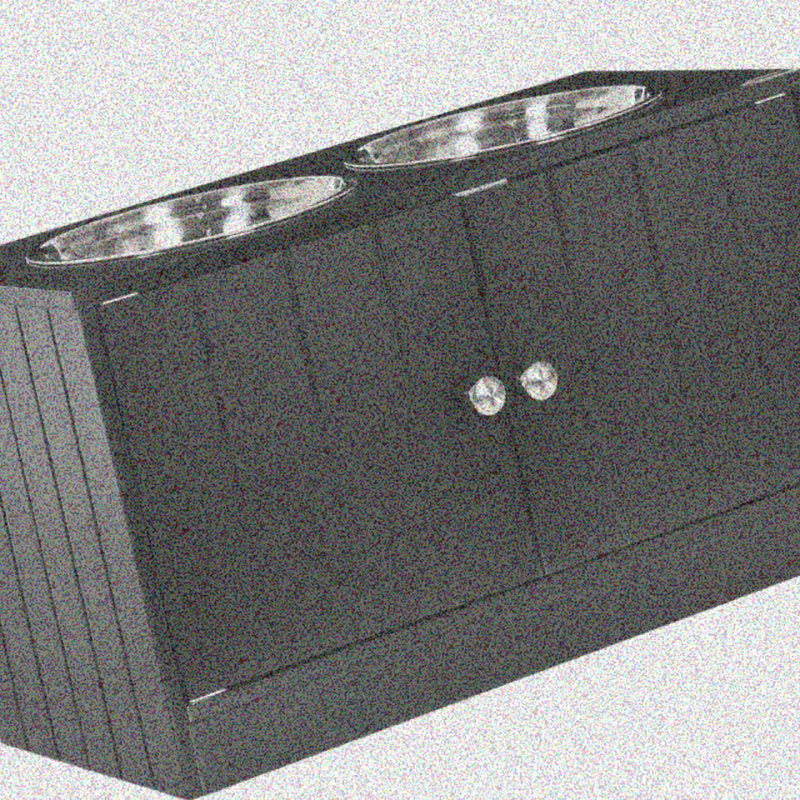 Magnetic Door Dog Food Storage Cabinet And Feeder Station