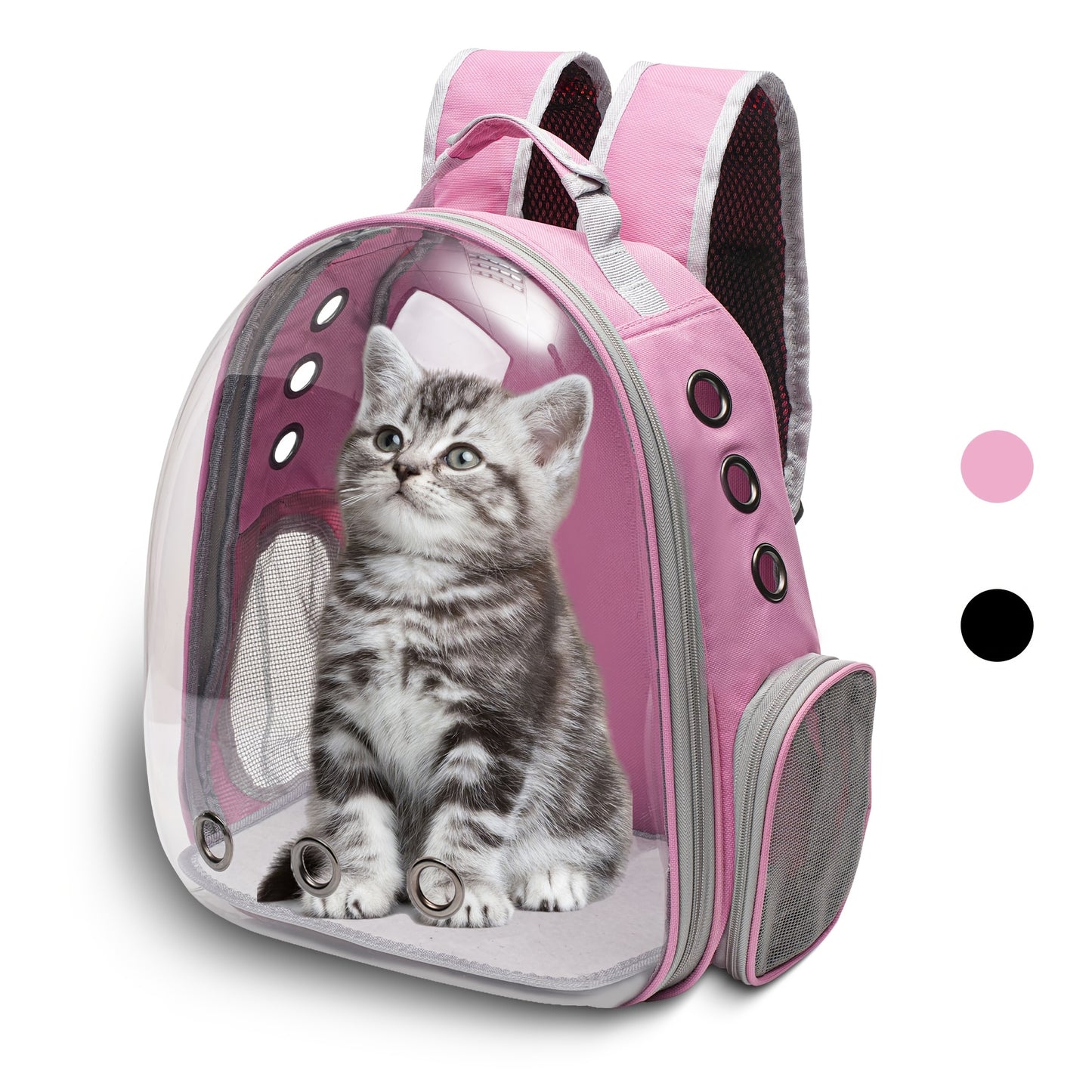 VIVICREATE Cat Backpack Carrier Ventilated Space Capsule Design for Outdoor Travel and Vet Visits