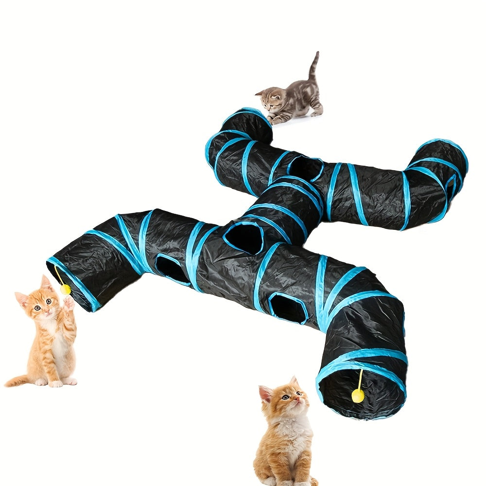 Large Cat Tunnel Foldable Playground Heavy Duty Polyester