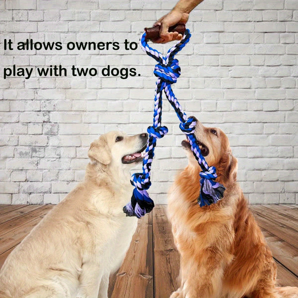 Fejapa Heavy Duty Dog Rope Toy For Aggressive Chewers Tug