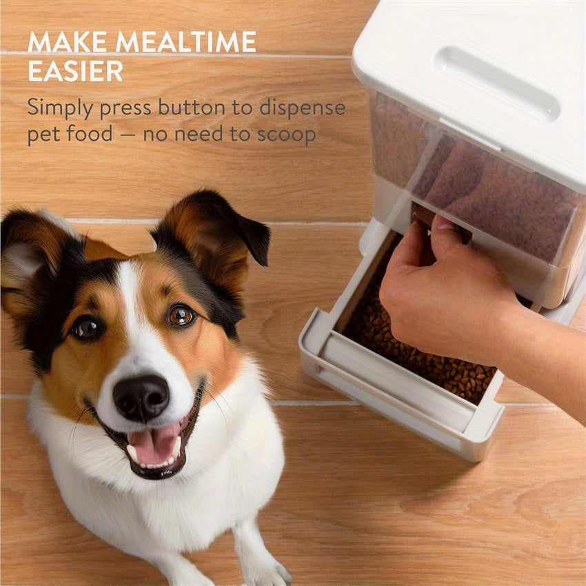 Navaris 8QT Pet Food Container With Portion Control