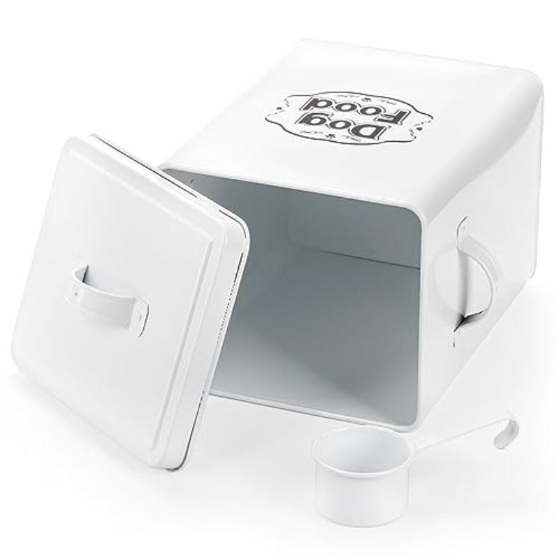 Youeon 25 Cup Airtight Galvanized Steel Dog Food Container