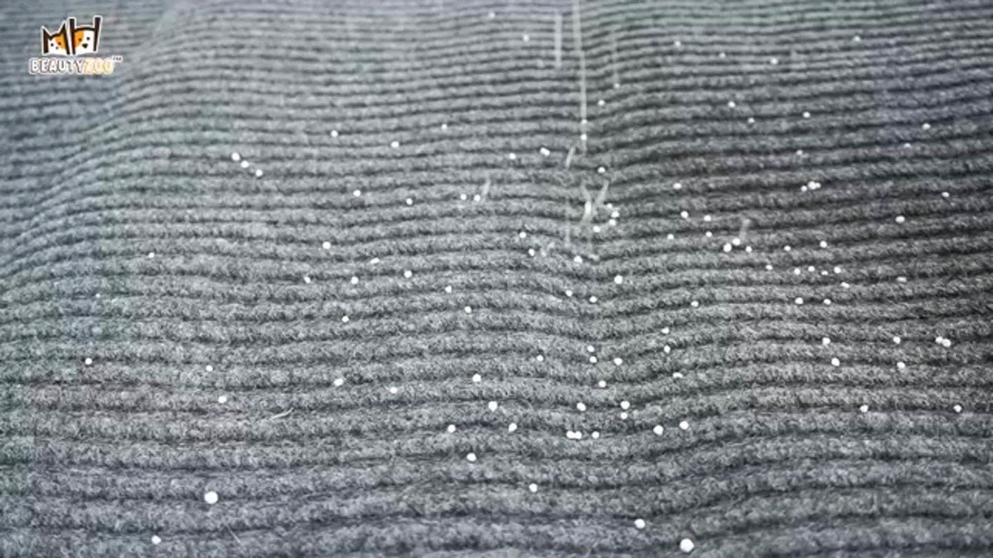 Cat Litter Mat Waterproof Non Slip Trapping Rug Soft Easy Clean for Scatter Control Grey