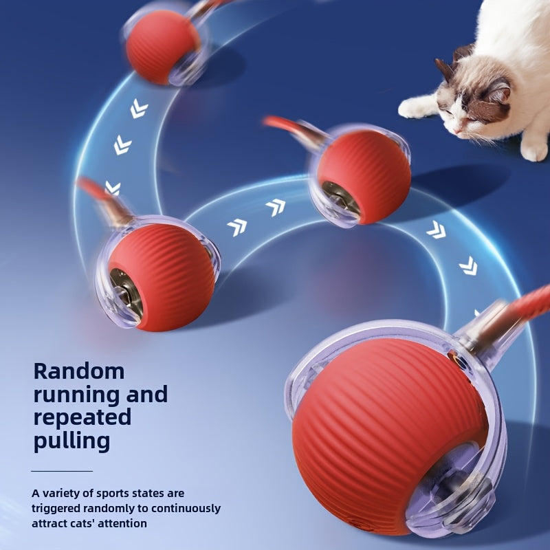 3pcs Smart 360 Degree Rolling Pet Ball Set with USB Charging LED Light for Cats and Dogs