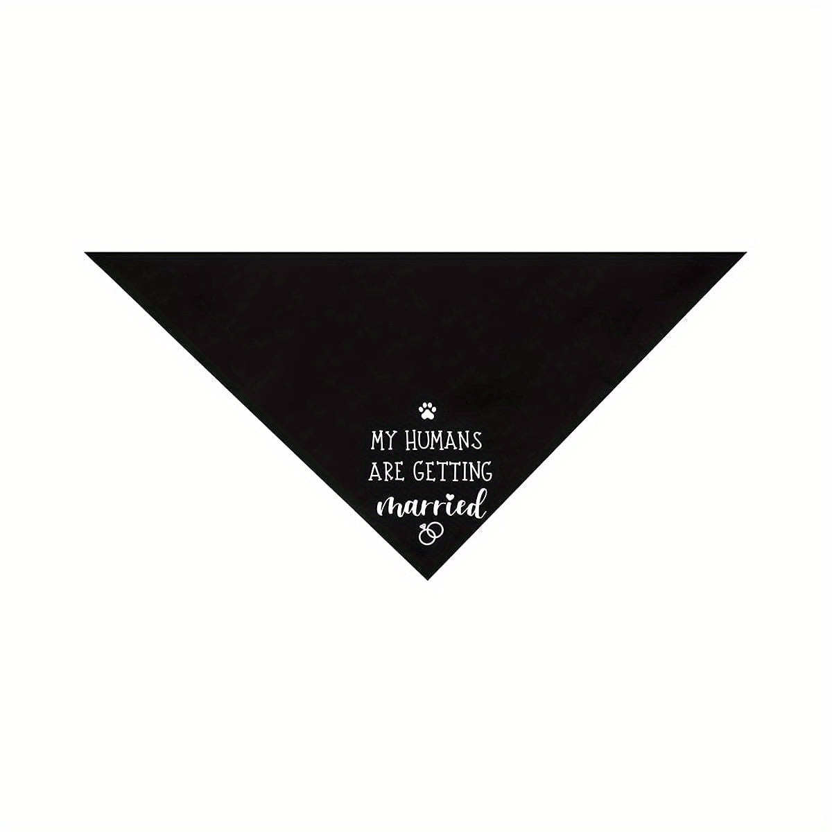 My Humans Are Getting Married Dog Bandana Wedding Pet Accessory with Adjustable Buckle Closure
