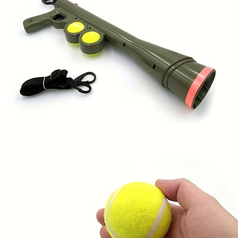 Manual Dog Ball Launcher No Batteries Long Range Outdoor