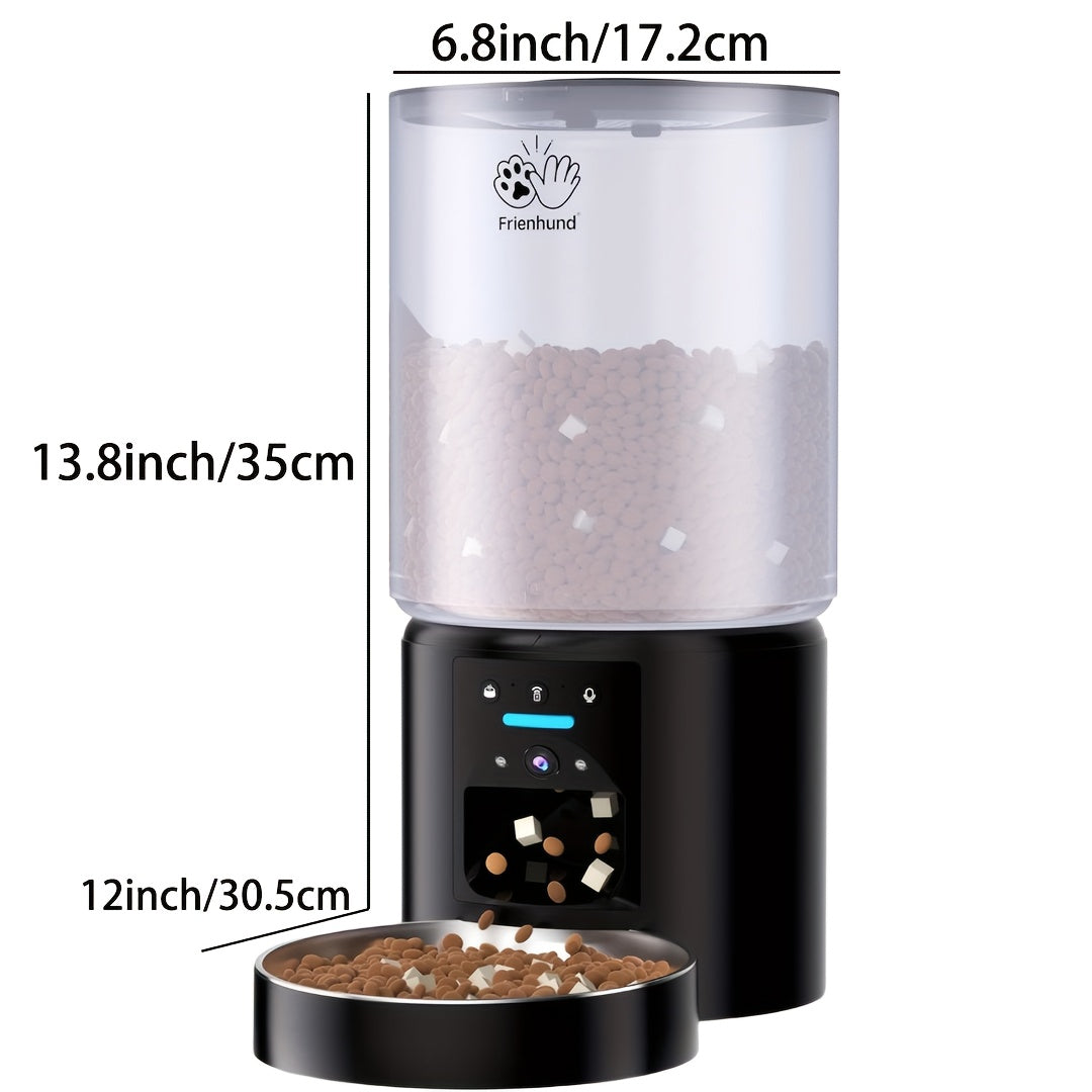 Automatic Cat Feeder 2K HD Camera WiFi Large 1.32 Gal