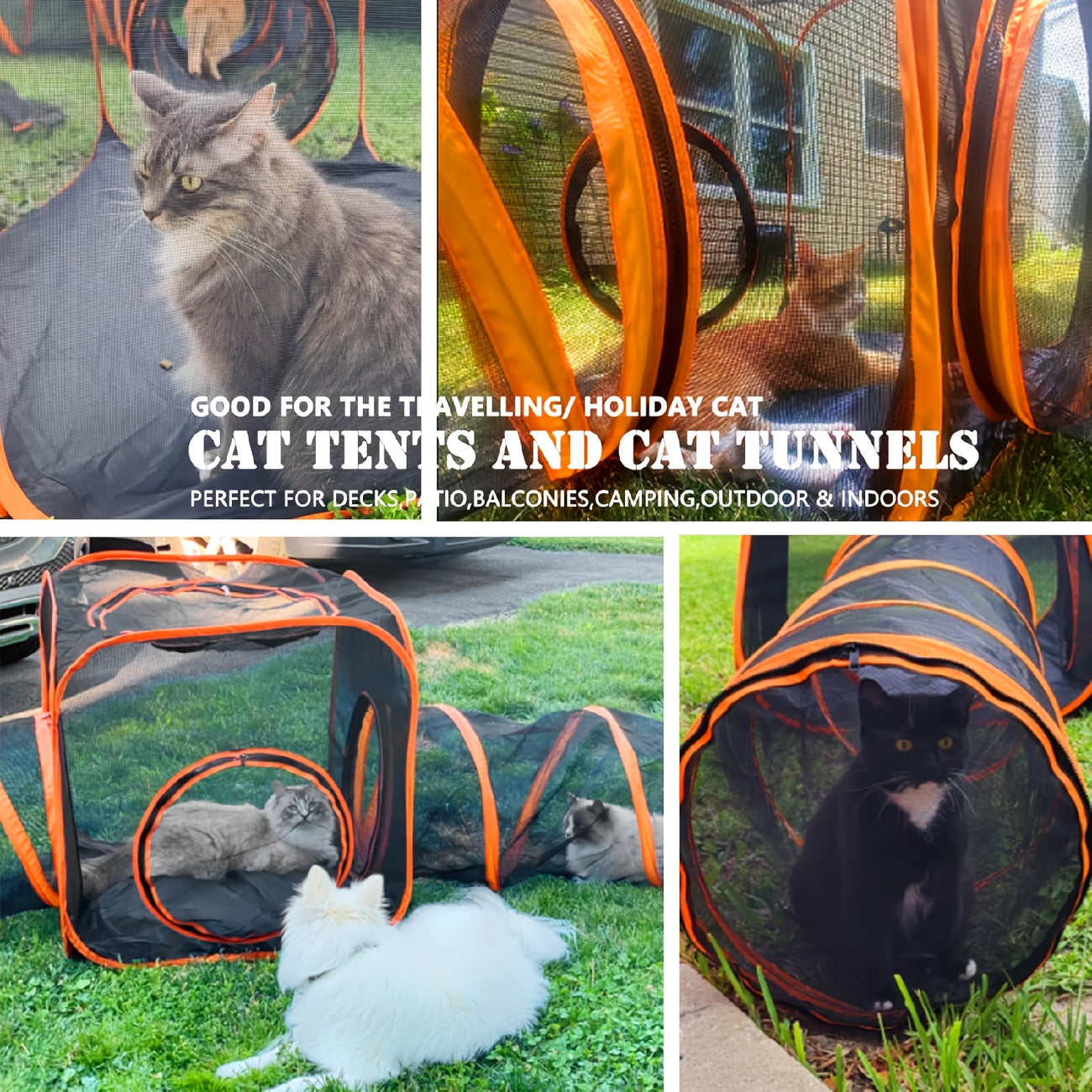 6-in-1 Foldable Pet Playpen With Tunnel And Tent Outdoor