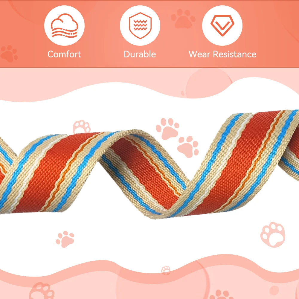 Adjustable Dog Collar and Leash Set for Small Medium Large Dogs