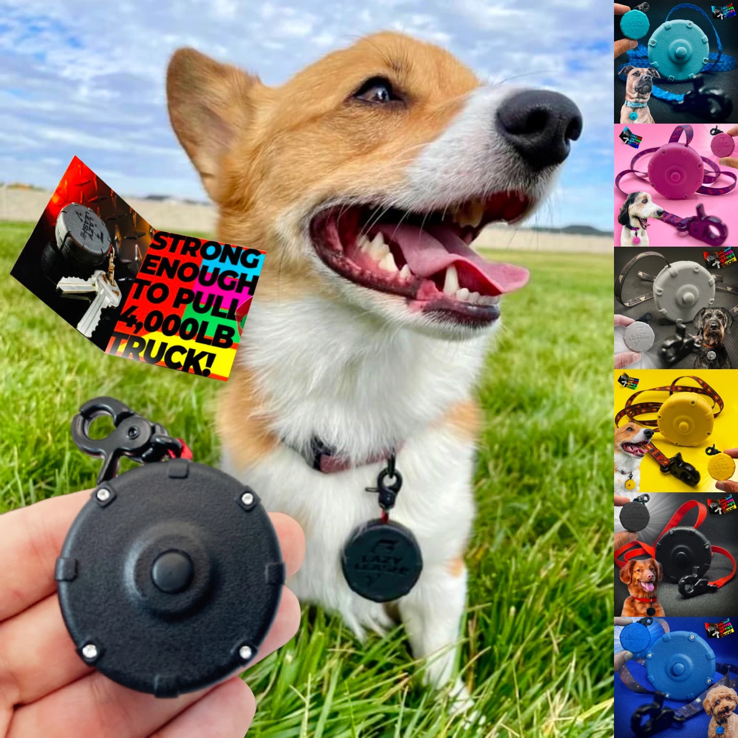 Safe & Easy Lightweight Heavy-Duty Clip-On Power Leash