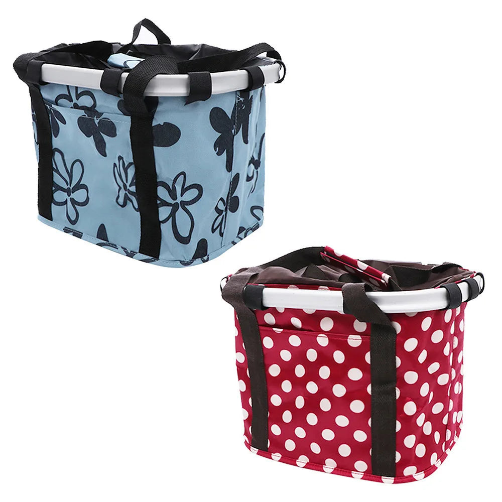 Foldable Cloth Bicycle Carrier Basket for Cats and Small Dogs - Stylish Bike Bag in Multiple Colors