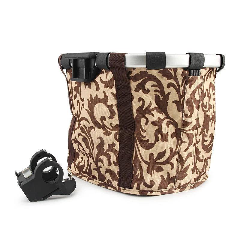 Foldable Cloth Bicycle Carrier Basket for Cats and Small Dogs - Stylish Bike Bag in Multiple Colors