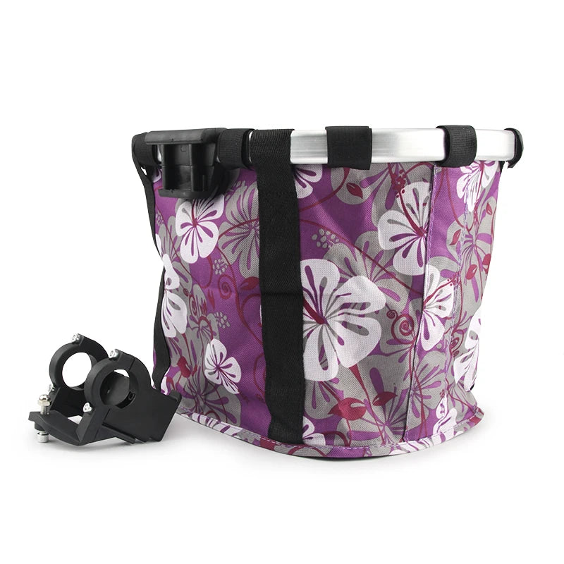 Foldable Cloth Bicycle Carrier Basket for Cats and Small Dogs - Stylish Bike Bag in Multiple Colors
