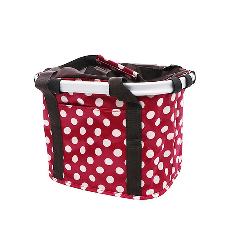 Foldable Cloth Bicycle Carrier Basket for Cats and Small Dogs - Stylish Bike Bag in Multiple Colors