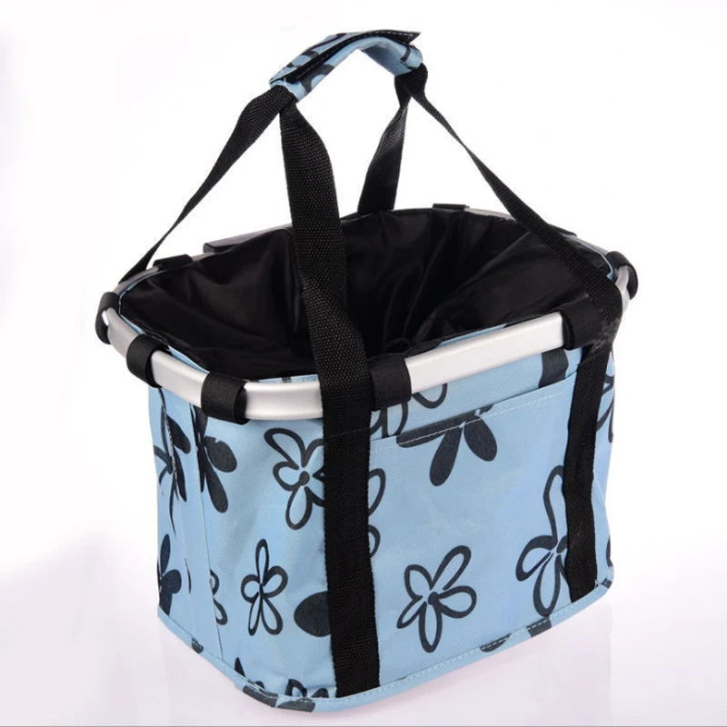 Foldable Cloth Bicycle Carrier Basket for Cats and Small Dogs - Stylish Bike Bag in Multiple Colors