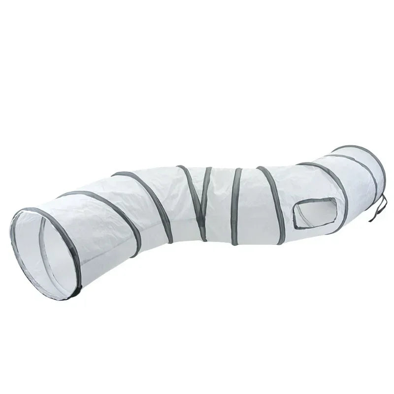 Foldable Cat Tunnel Interactive Play Toy for Kittens and Rabbits Fun Pet Training Accessory