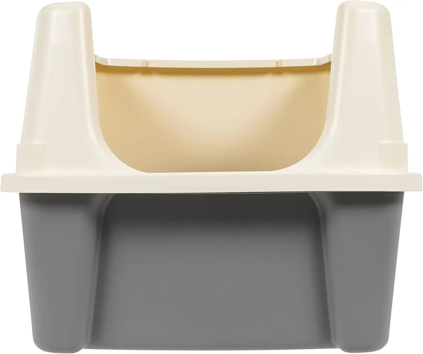 Large Cat Litter Box With High Sides Open Top Scoop