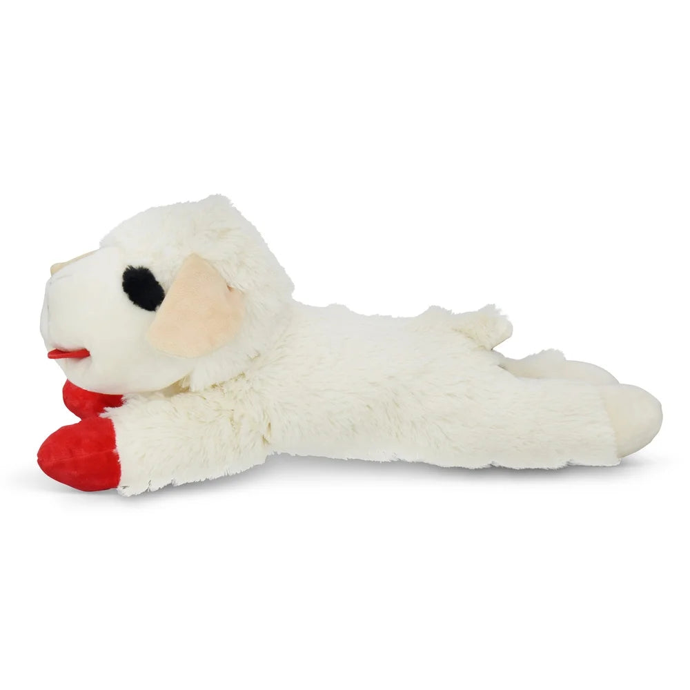 Jumbo Lamb Chop Plush Dog Toy With Squeaker 18 Inch Cuddly Fetch Toy