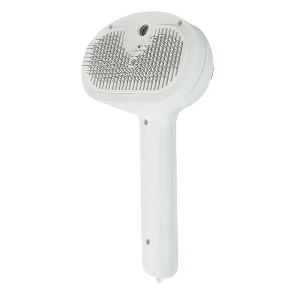 Cat Hair Brush with Release Button Rechargeable Grooming Brush for Pets
