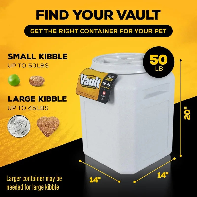 Vittles Vault Pet Food Storage Containers for 50lbs Food