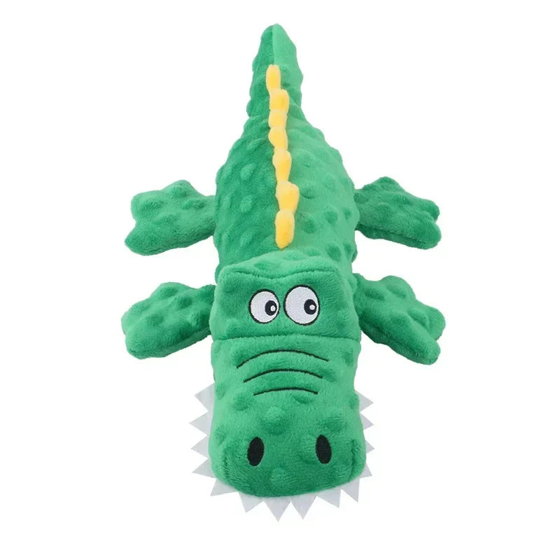 Soft Plush Squeaky Crocodile Toy for Dogs and Cats Interactive Chew Toy Durable Fun