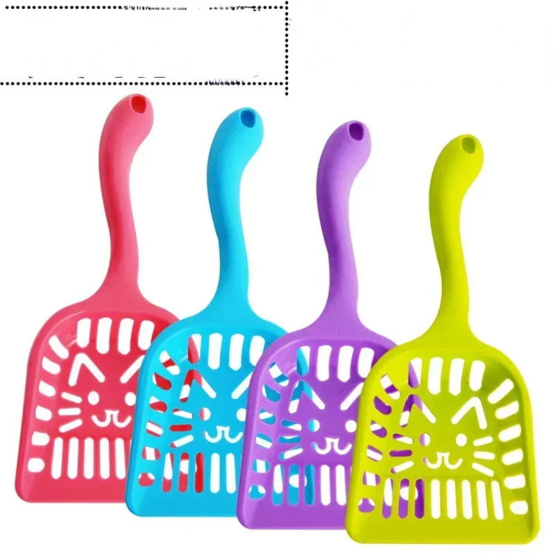Lightweight Plastic Cat Litter Scoop Hollow Cleaning Tool Durable Easy to Clean Pet Care Shovel