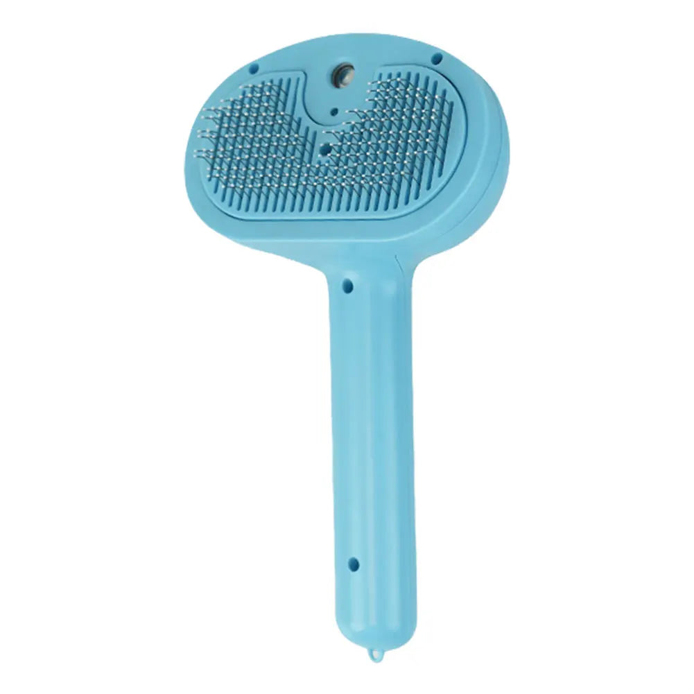 Cat Hair Brush with Release Button Rechargeable Grooming Brush for Pets
