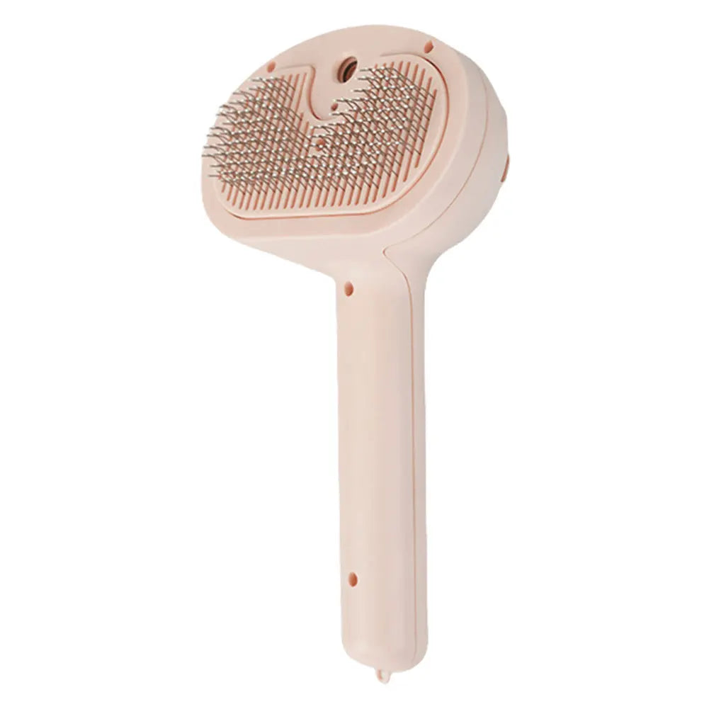 Cat Hair Brush with Release Button Rechargeable Grooming Brush for Pets