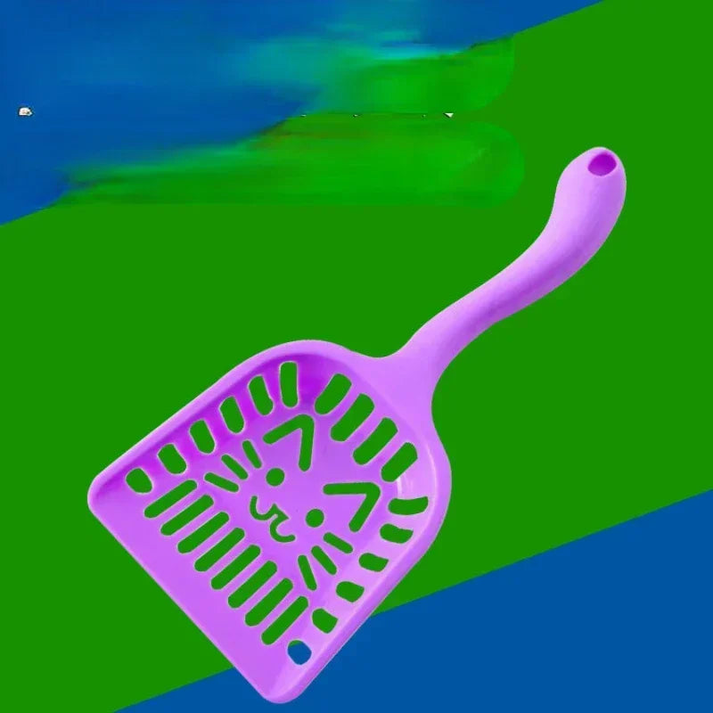 Lightweight Plastic Cat Litter Scoop Hollow Cleaning Tool Durable Easy to Clean Pet Care Shovel