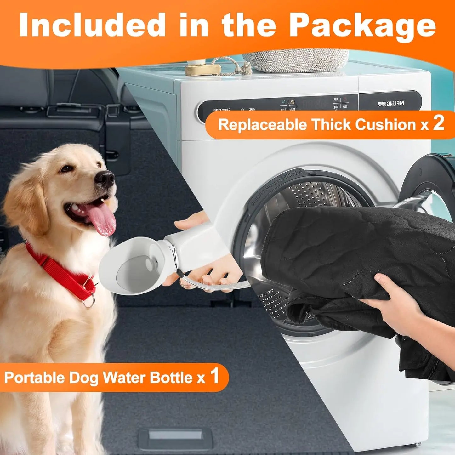 Waterproof Pet Travel Accessories Foldable Dog Car Seat for Safe Travels
