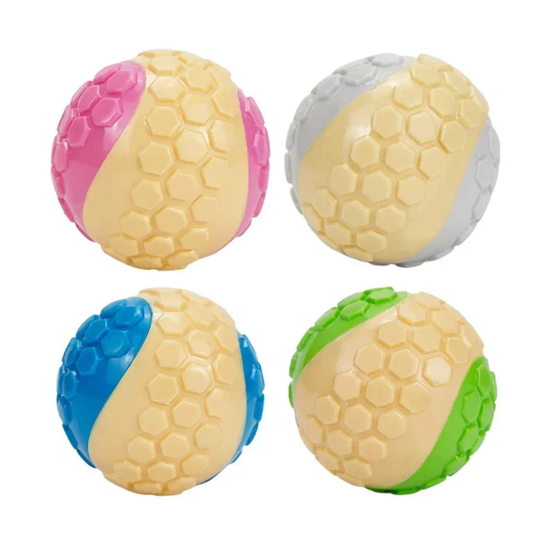 New TRP Plaid Dog Ball Toy Bite-Resistant Interactive Molar Chew Toy for Dogs