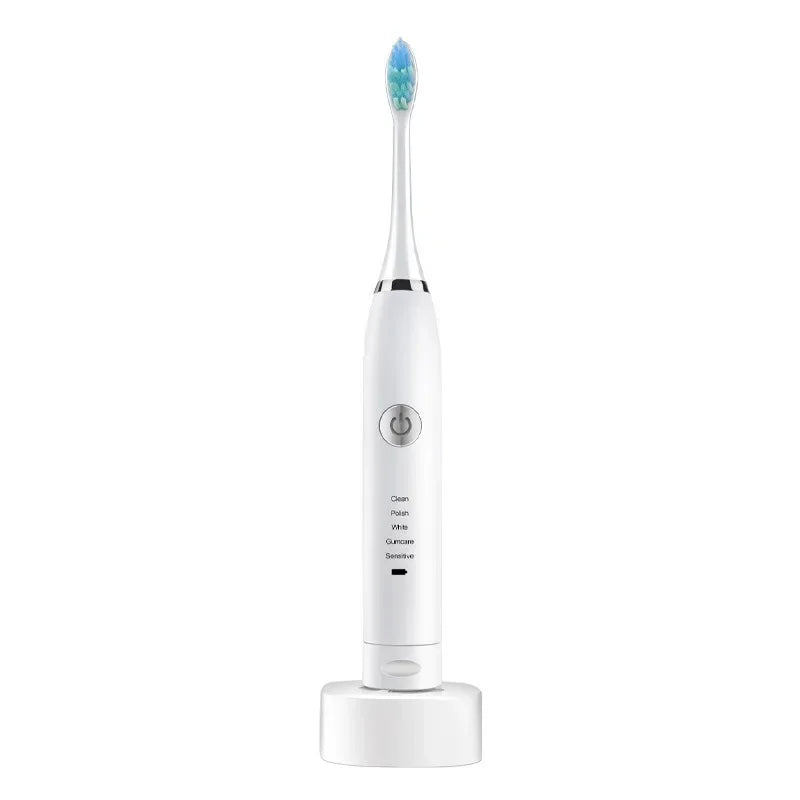 USB Rechargeable Electric Pet Toothbrush for Dogs and Cats with Replacement Brush Head