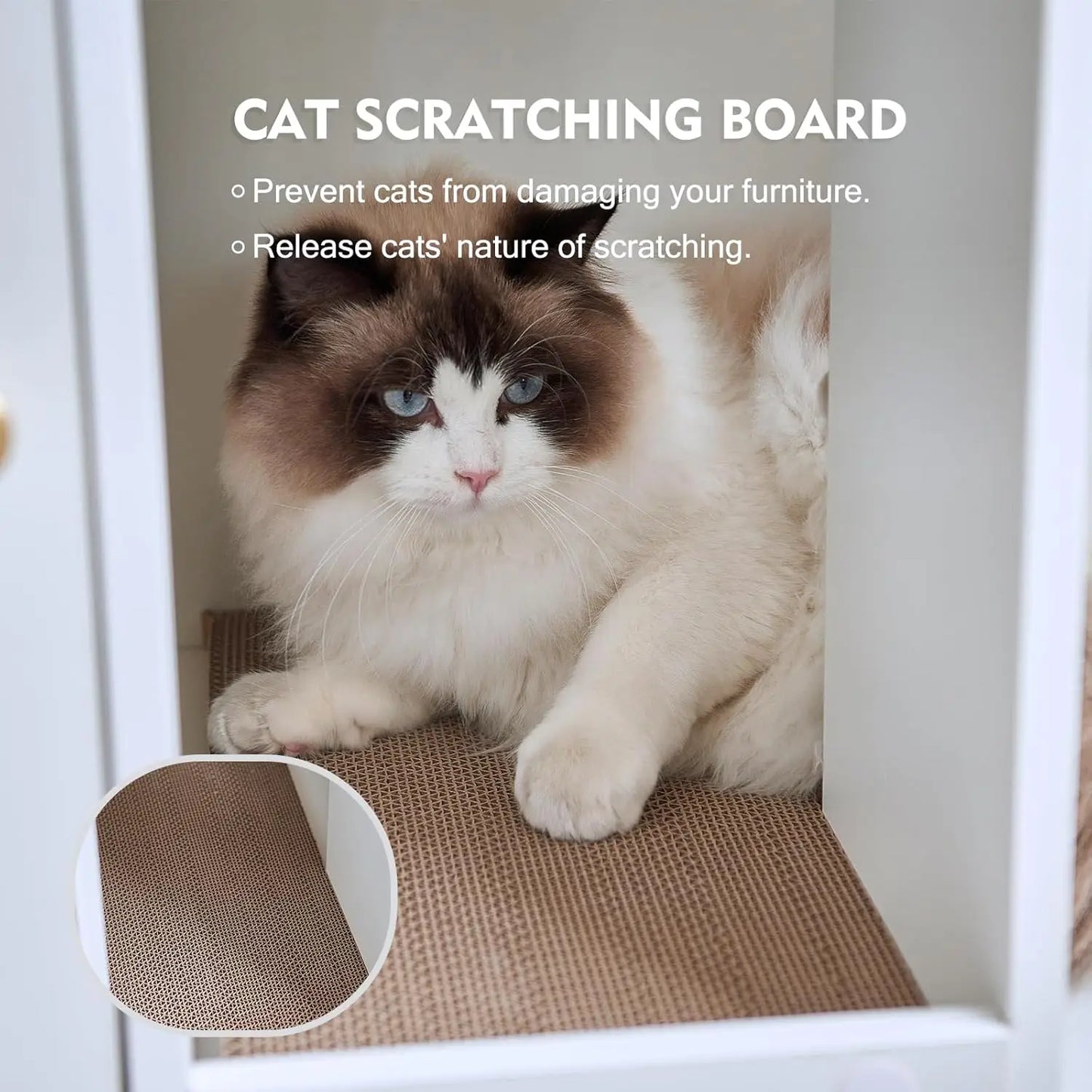 Upgraded Large Cat Litter Box Enclosure with Built-in Power Outlet and Shelf for Indoor Use