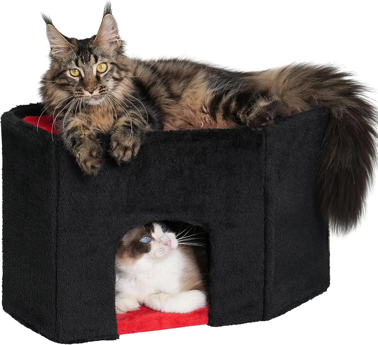 14 Inch Cat Tree Tower With Scratching Post And Perch Bed
