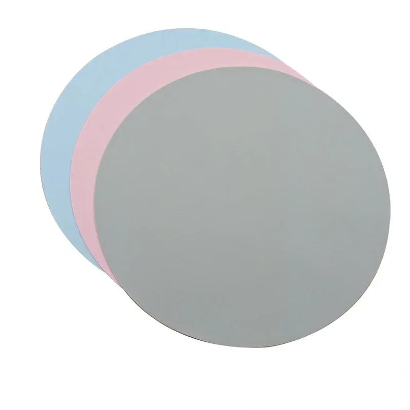 Silicone Anti-Slip Pet Bowl Mat Spill-Proof Cat Dog Feeding Fountain Round Accessory