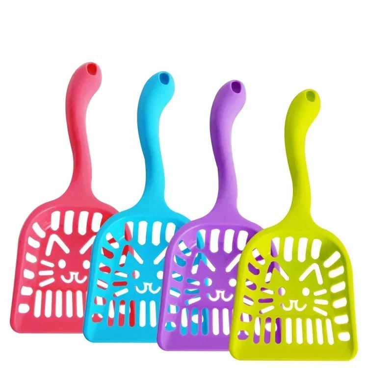 Lightweight Plastic Cat Litter Scoop Hollow Cleaning Tool Durable Easy to Clean Pet Care Shovel