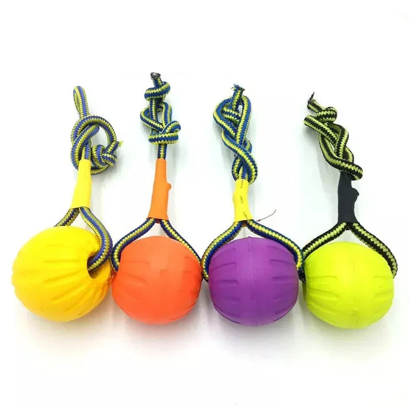 EVA Floating Dog Training Ball with Rope Chew Toys for Pets