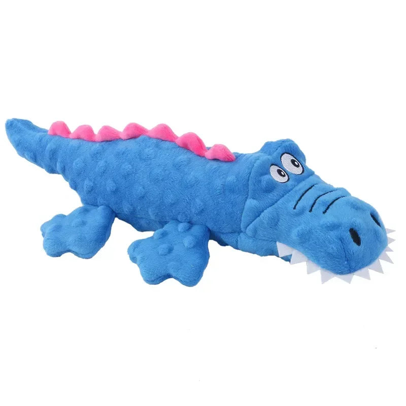 Soft Plush Squeaky Crocodile Toy for Dogs and Cats Interactive Chew Toy Durable Fun