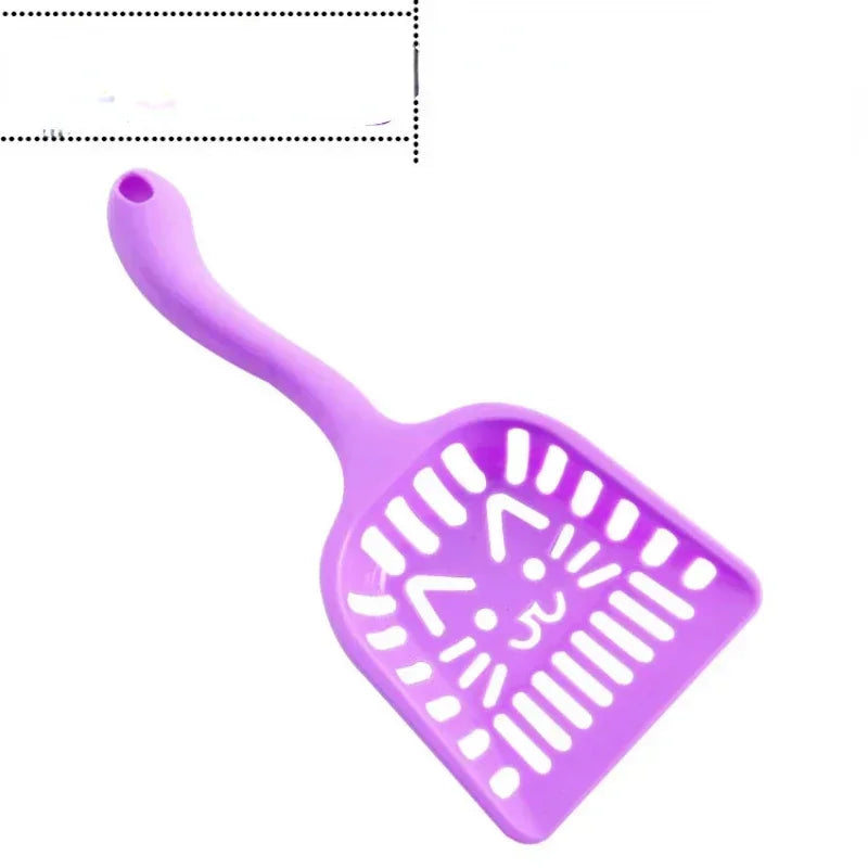 Lightweight Plastic Cat Litter Scoop Hollow Cleaning Tool Durable Easy to Clean Pet Care Shovel