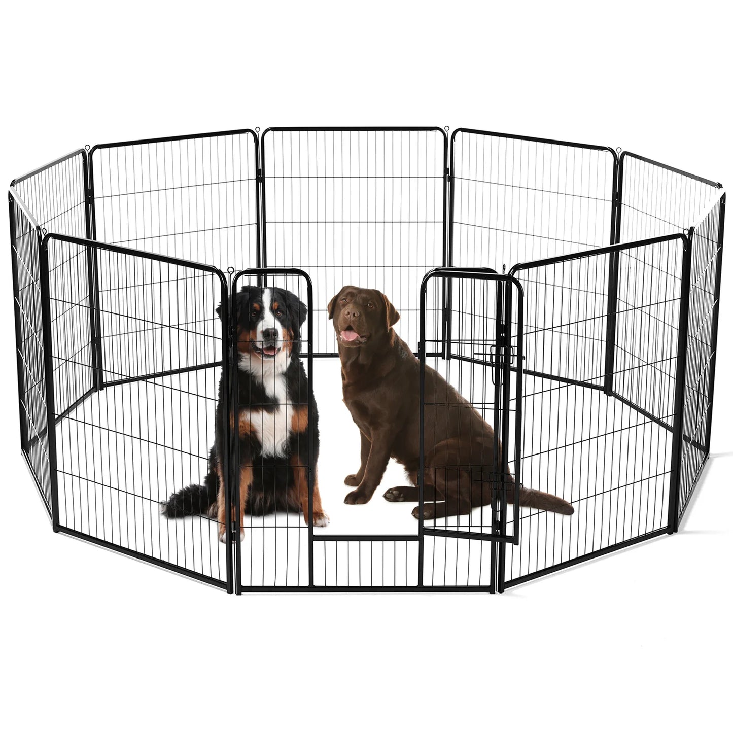 JHK 8 Panel Dog Playpen Indoor Pet Fence Heavy Duty Pen