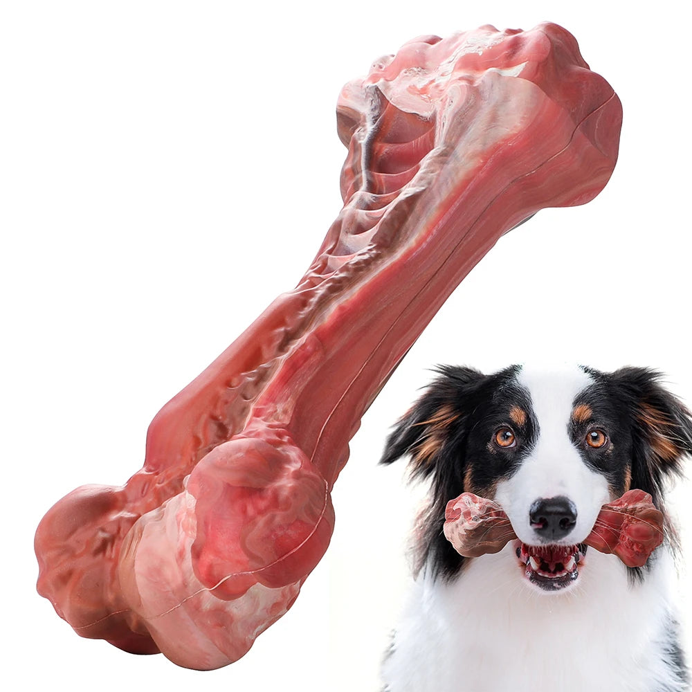 Masbrill Indestructible Dog Toys for Aggressive Chewers Bone-Shaped Nylon Chew Toys