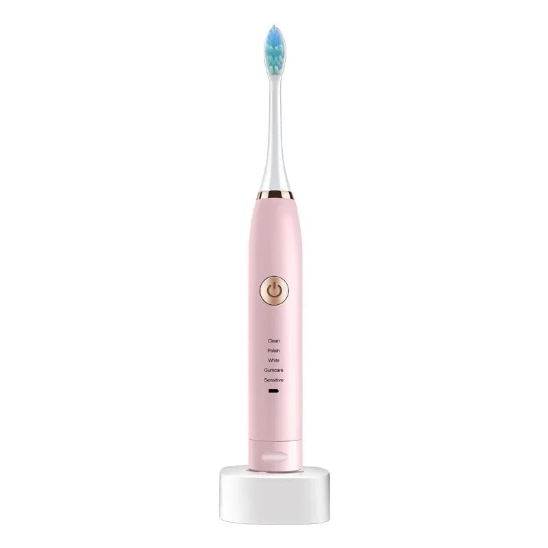 USB Rechargeable Electric Pet Toothbrush for Dogs and Cats with Replacement Brush Head