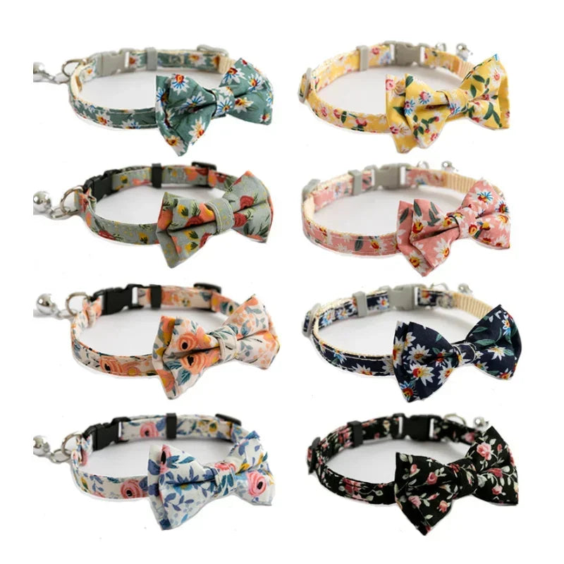 Dog Middle Pink Cat Blue Neck Lovely Collar Bowknot Tie for Small Pets